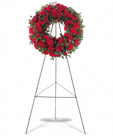 Red Regards Wreath